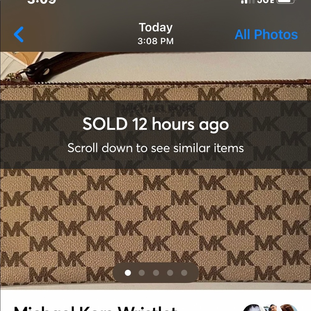 NWT Michael Kors Jet Set Wrist bag!😻